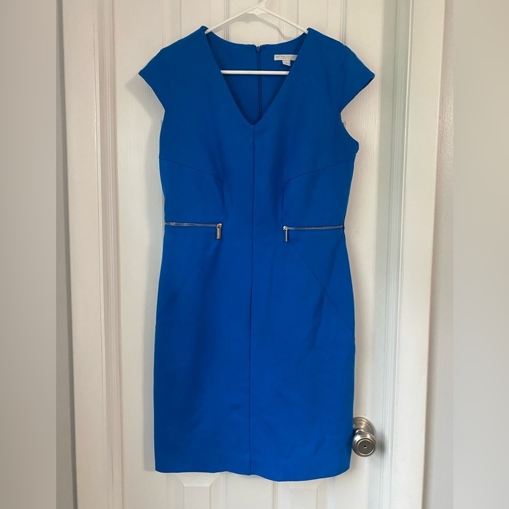 New York & company dress royal blue business, medium​​